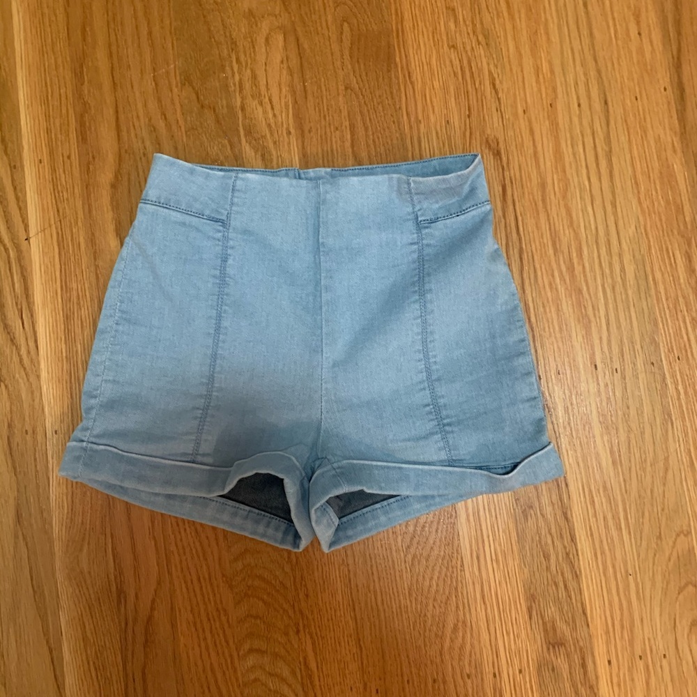 High waisted denim shorts!! Size 2!!